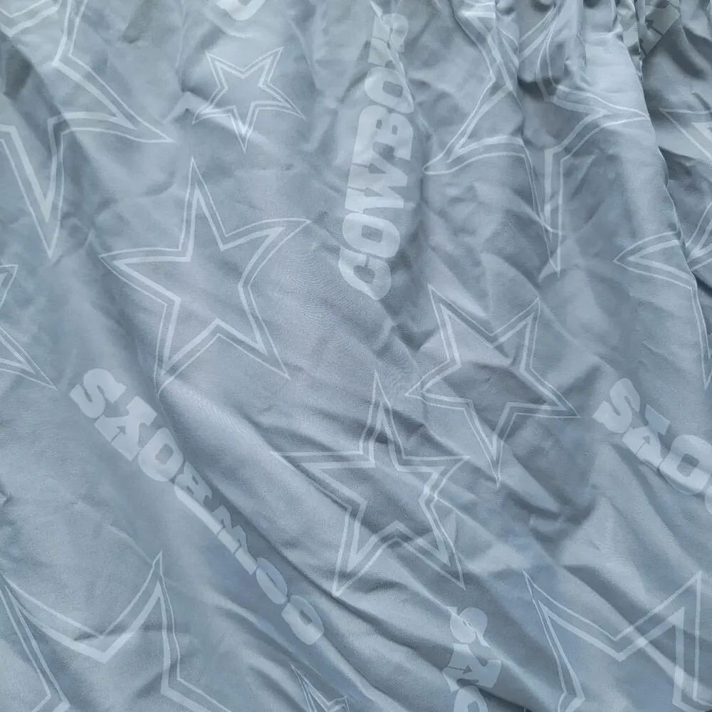4Pc Dallas Cowboys Twin Size Comforter and Sheet Set + Throw